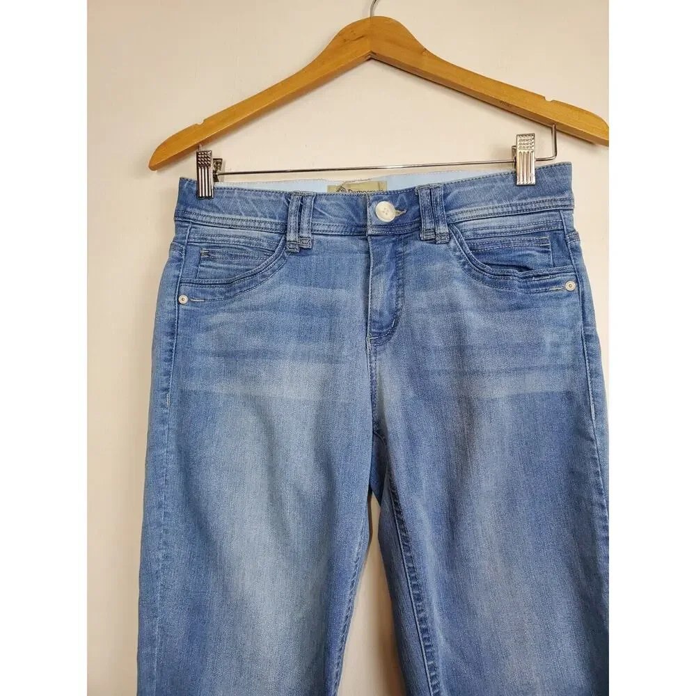 Democracy Womens 6 Ab Technology Skinny Jeans Blue‎ Stretch Distressed
